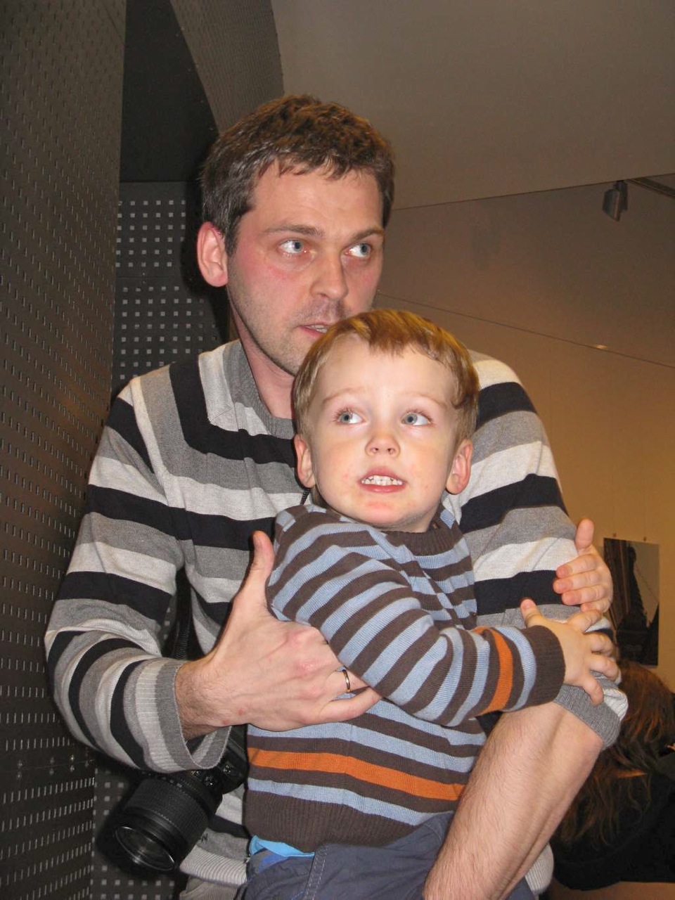 Bartosz Mikołajczyk (z synem) z pracowni animacji Esy-floresy