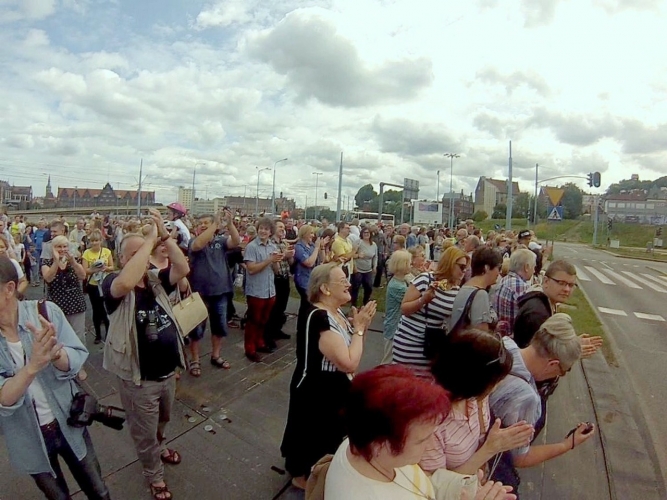 Odchodząca panorama Gdańska