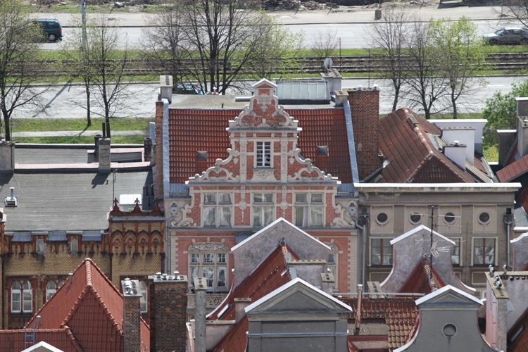 Panorama Gdańska z wieży Bazyliki Mariackiej