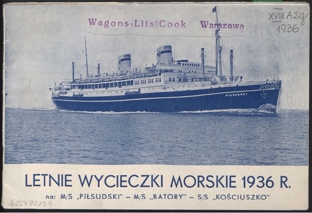 Letnie wycieczki morskie 1936 r. źródło Polona