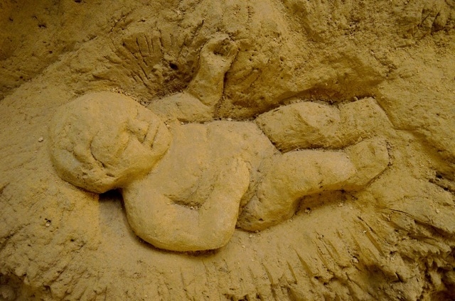 Szopka z piasku w Oliwie