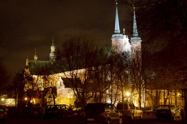 Gdańsk Oliwa nocą
