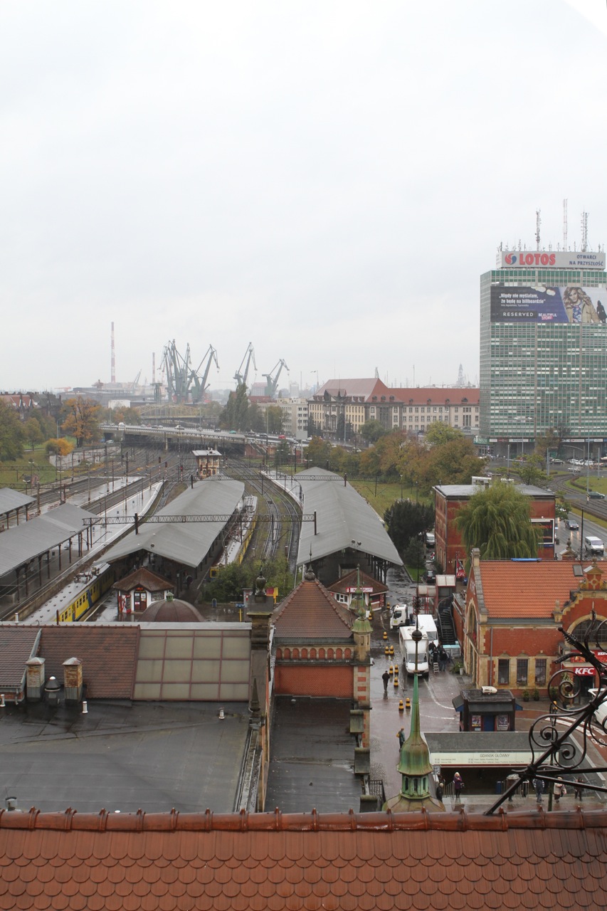Wieża zegarowa Dworca Głównego w Gdańsku