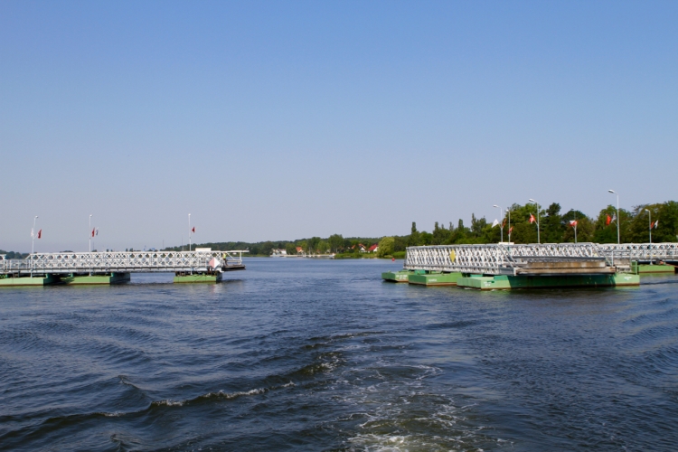 Wyspa Sobieszewska - most pontonowy