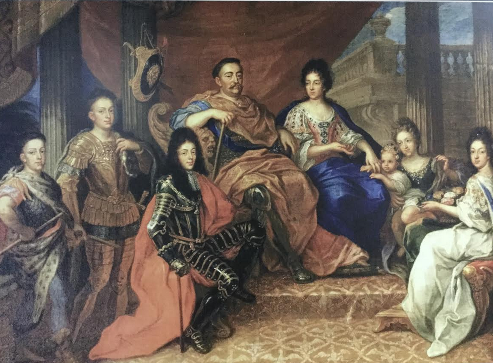 Obraz rodziny Sobieskich (oryginał znajduje się w Pałacu Wilanów w Warszawie)